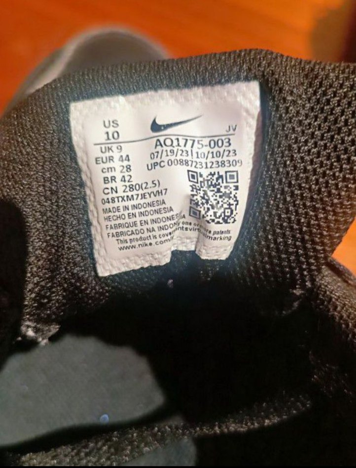 Siyah Bağcıklı Nike Spor Ayakkabı - Görsel 4