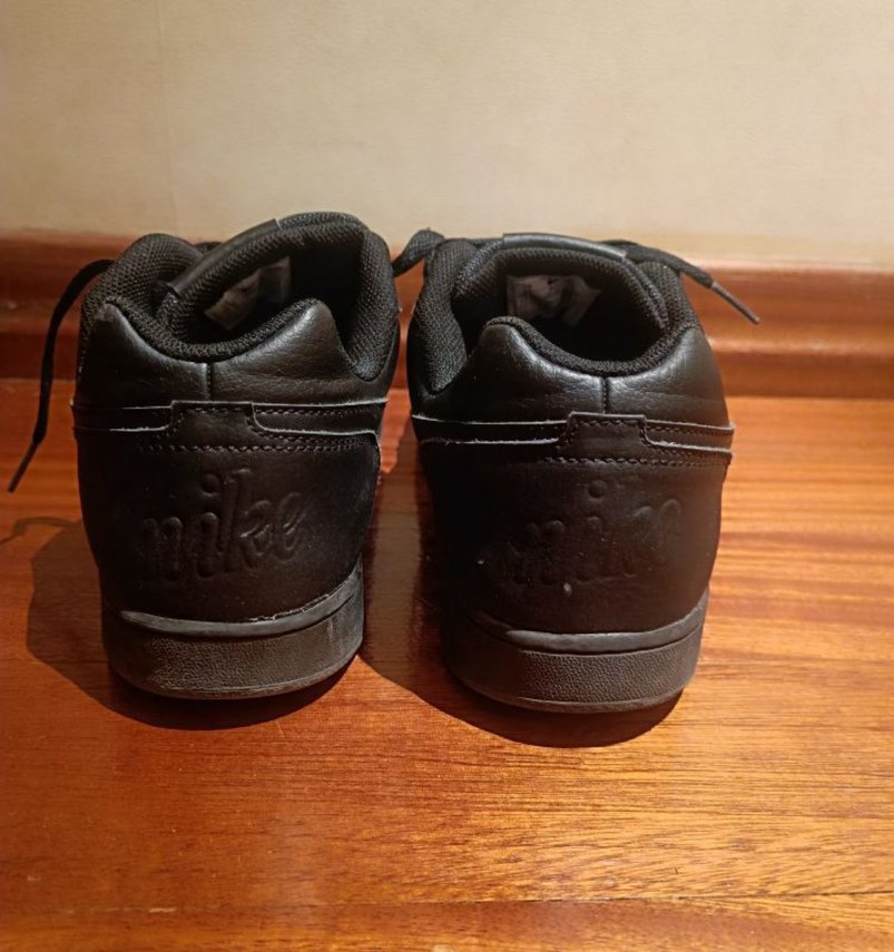 Siyah Bağcıklı Nike Spor Ayakkabı - Görsel 3