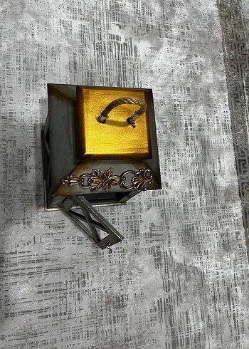 Ahşap  Mumluk (Sanat atölyesi yapımı el işçiliği dekor) - Görsel 4