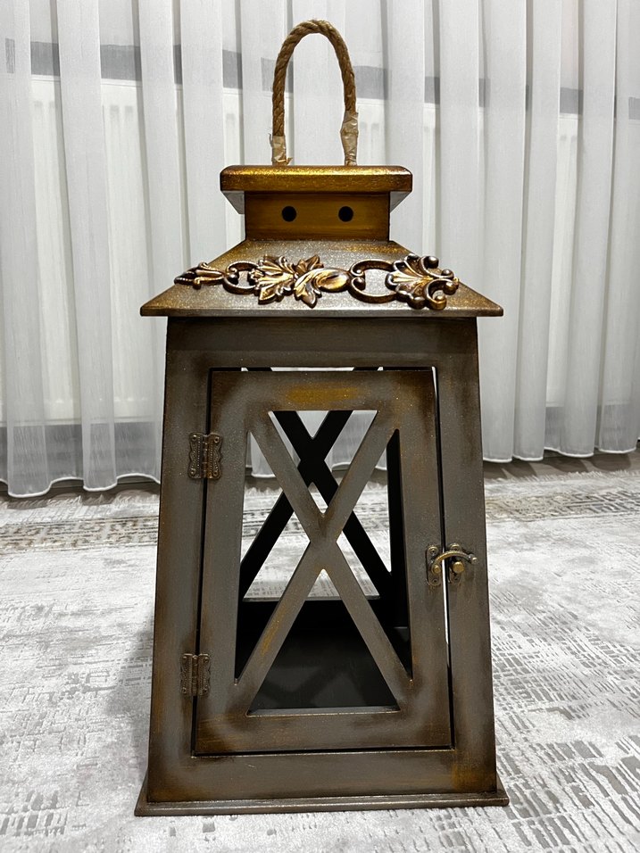 Ahşap  Mumluk (Sanat atölyesi yapımı el işçiliği dekor) - Görsel 3