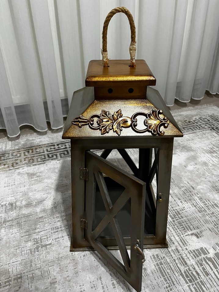 Ahşap  Mumluk (Sanat atölyesi yapımı el işçiliği dekor) - Görsel 2