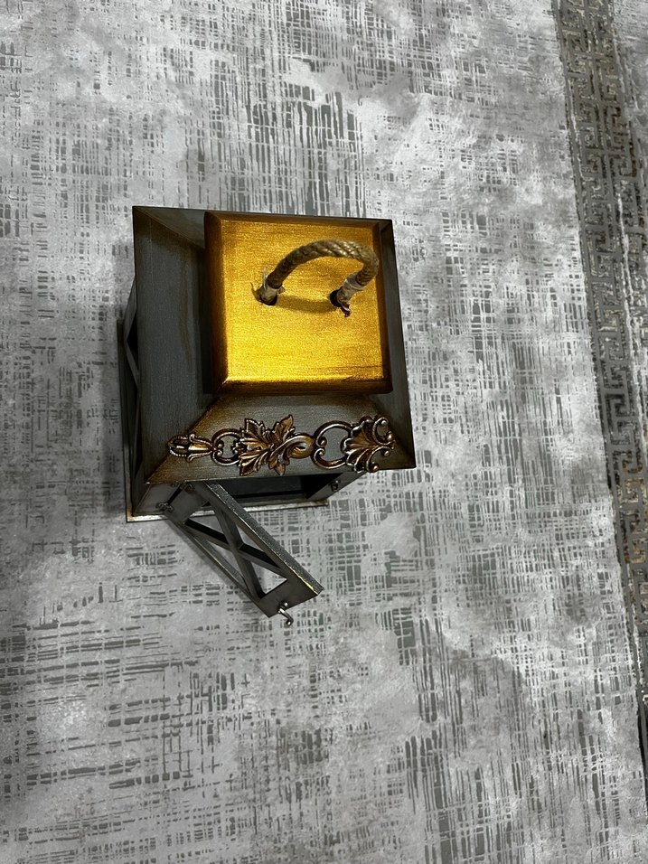 Ahşap  Mumluk (Sanat atölyesi yapımı el işçiliği dekor) - Görsel 4