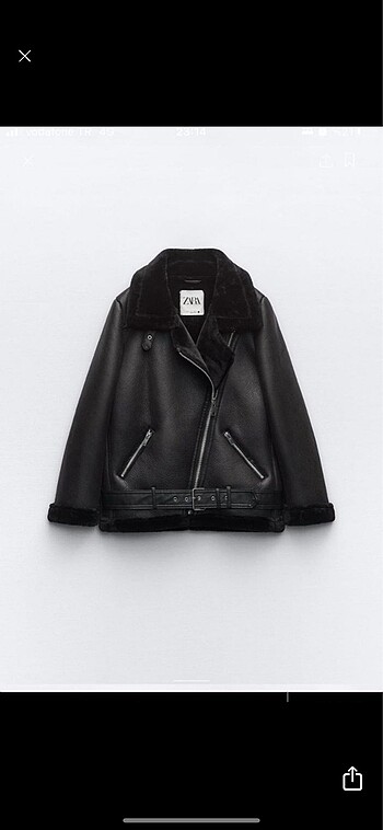 Zara biker deri mont