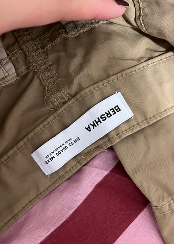 32 Beden camel Renk Bershka oversize pantolon