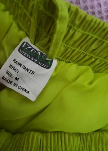 yagmurluk. Yeşil Reflektörlü Erkek Spor Pantolon - Görsel 2