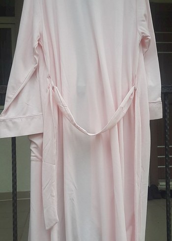 Pembe Uzun Kadın Sabahlık - Görsel 3
