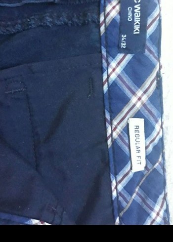 lacivert kadife pantolon. bel 47 cm. boy 96 cm - Görsel 7