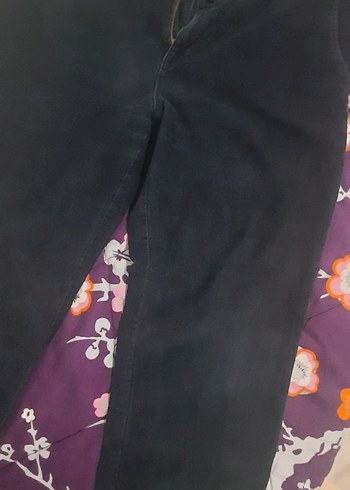 lacivert kadife pantolon. bel 47 cm. boy 96 cm - Görsel 3