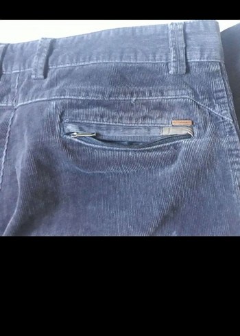 lacivert kadife pantolon. bel 47 cm. boy 96 cm - Görsel 8