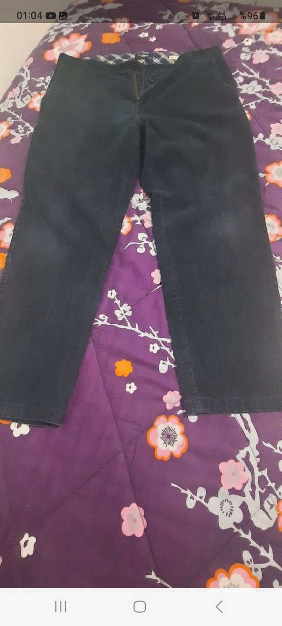 lacivert kadife pantolon. bel 47 cm. boy 96 cm - Görsel 2