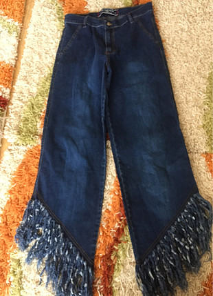 Lacivert geniş paça pantolon 