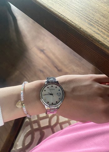 Pembe Taşlı Guess Kadın Saat
