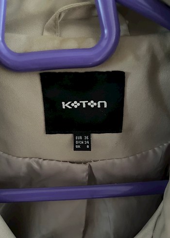 36 Beden ten rengi Renk Bej Midi Kadın Trençkot Düğmeli Notch Yaka