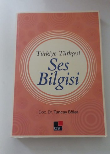 Türkiye Türkçesi Ses Bilgisi Kitabı
