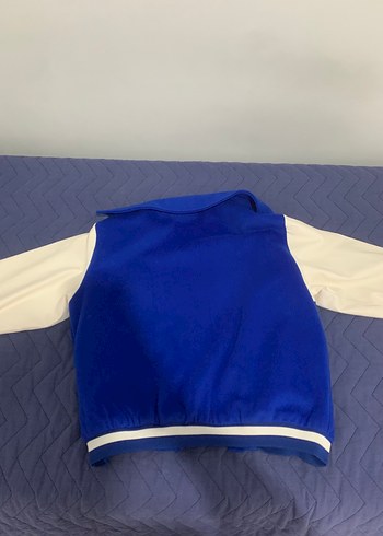 Erkek Mavi Street Wear Bomber Ceket - Görsel 2