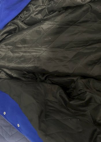 Erkek Mavi Street Wear Bomber Ceket - Görsel 3