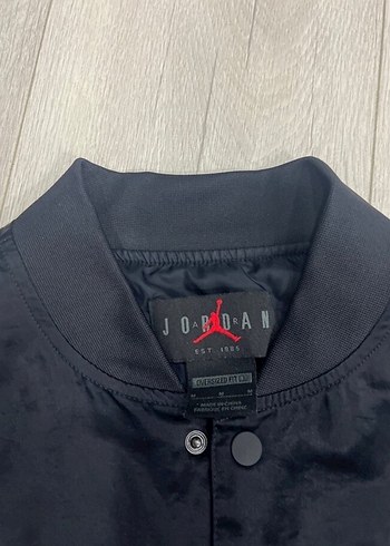 Unisex Siyah-Kırmızı Bomber Ceket - Görsel 3