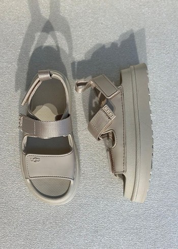 Ugg Kahverengi Cırt Cırtlı Platform Sandalet