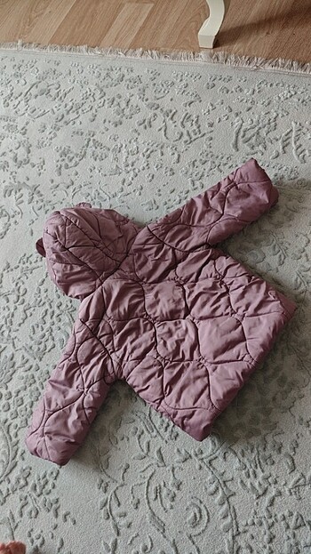 12-18 Ay Beden mor Renk Bebek şişme mont kız