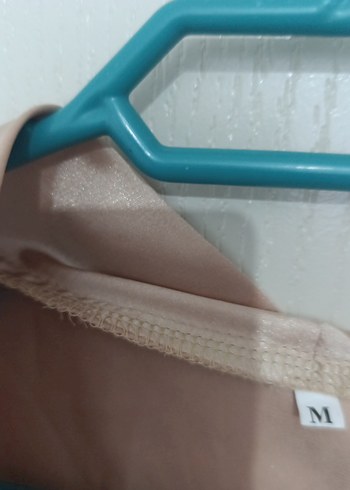 Bej Drapeli V Yaka Kadın Bluz - Görsel 5