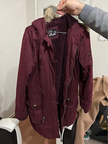 40 Beden bordo Renk Lcwakiki kadın mont