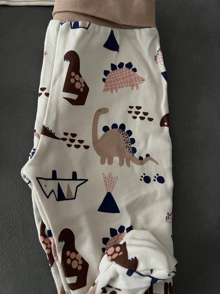 Bebek Erkek Dinozor Desenli Pamuklu Takım - Görsel 3