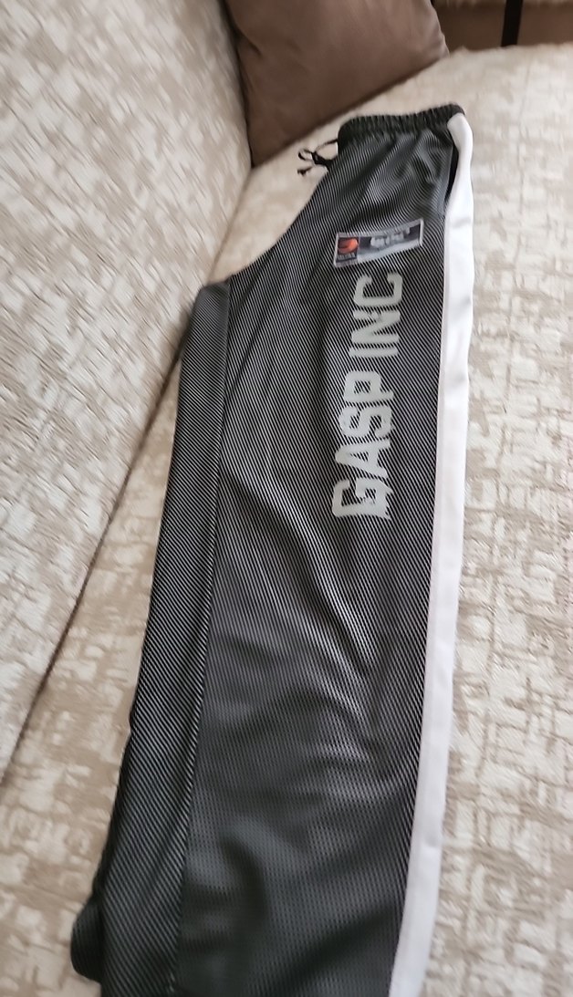 Gri Baskılı Yan Şeritli Erkek Eşofman Altı - Görsel 2