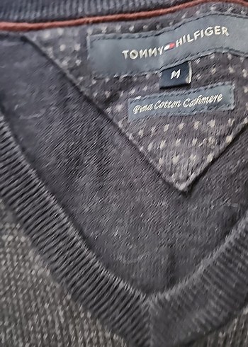 Gri V Yaka Erkek Triko Kazak - Görsel 2