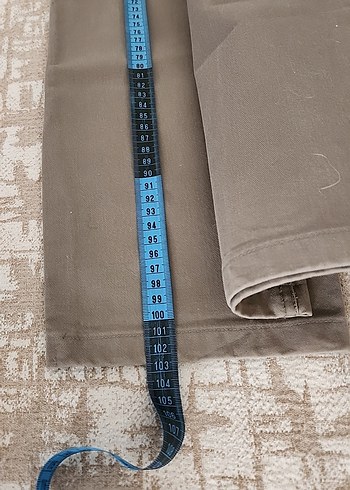 Bej erkekKeten Kumaş Pantolon - Görsel 5