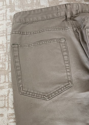 Bej erkekKeten Kumaş Pantolon - Görsel 6