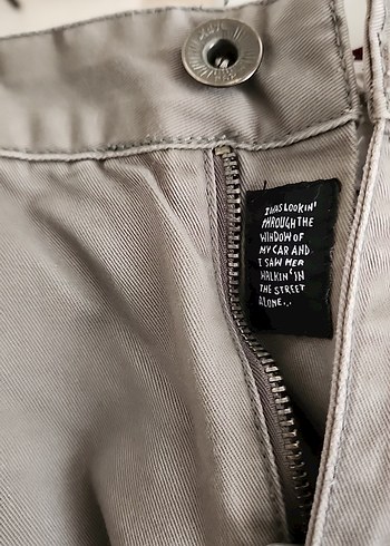 44 Beden gri Renk Bej erkekKeten Kumaş Pantolon