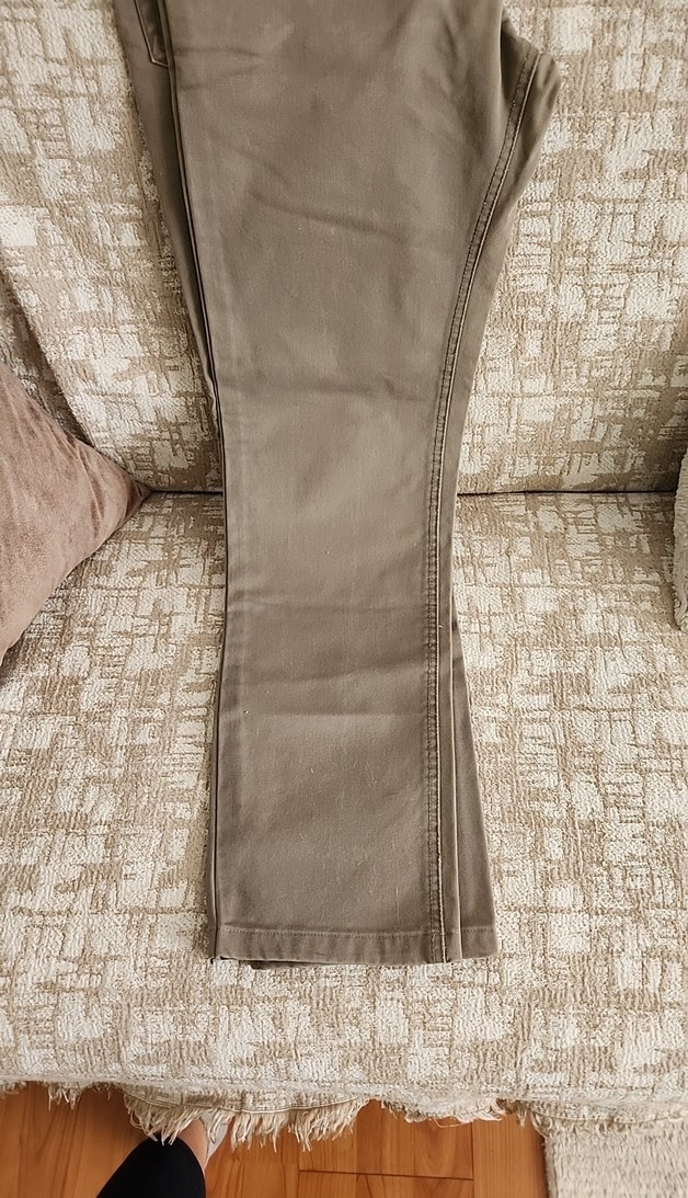 Bej erkekKeten Kumaş Pantolon - Görsel 2