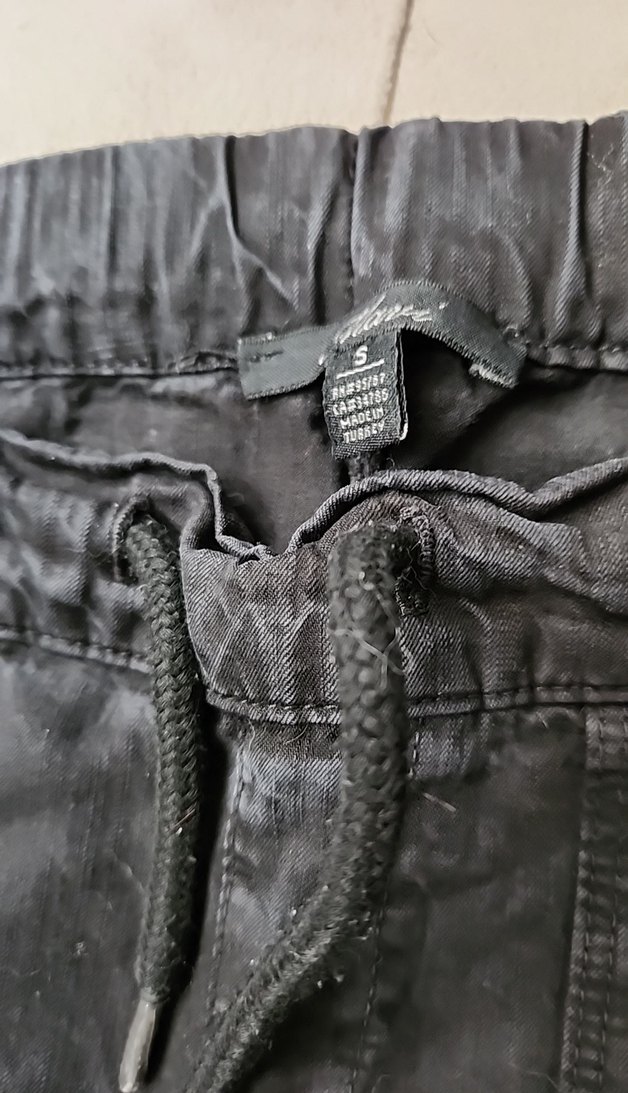 siyah bagcikli  Kadın Denim Pantolon - Görsel 3