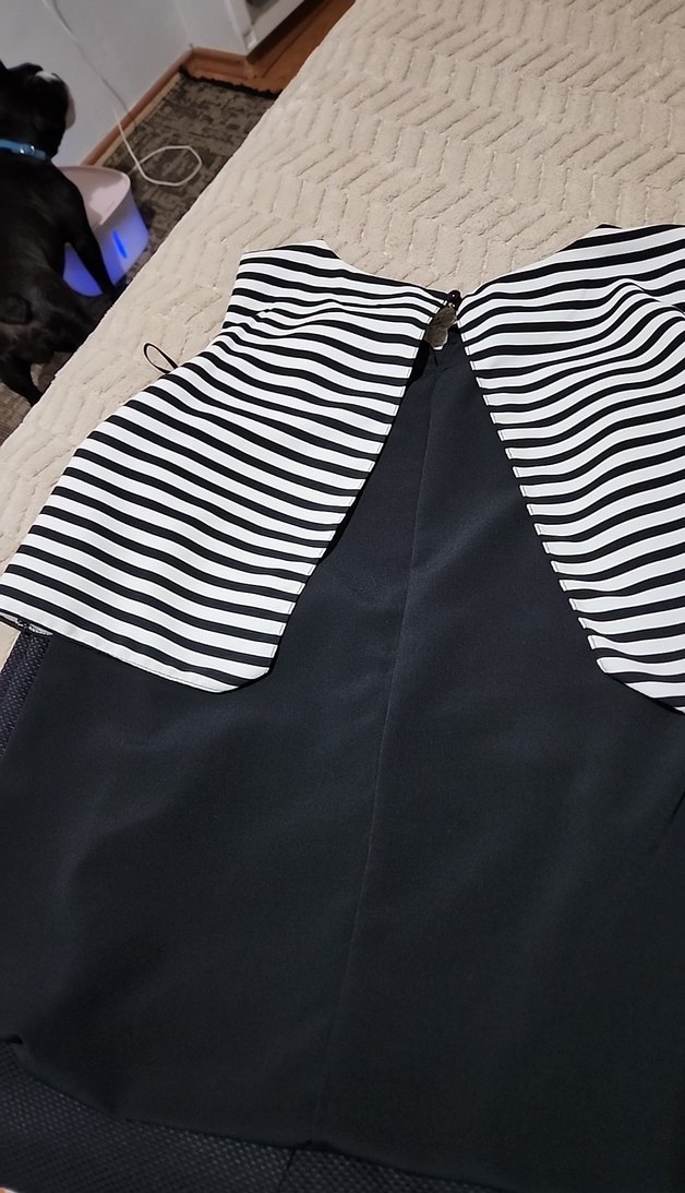 Siyah Drapeli kisa Etek - Görsel 5