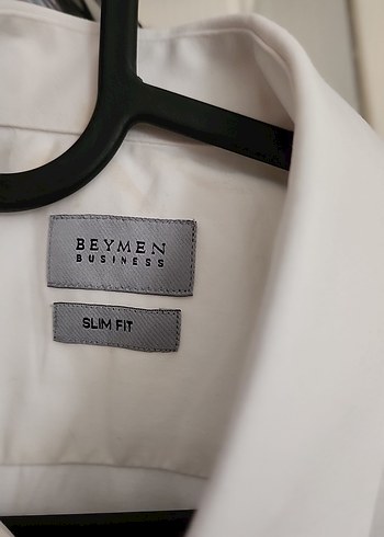 Düğmeli Beyaz Erkek uzun Kollu Gömlek - Görsel 5