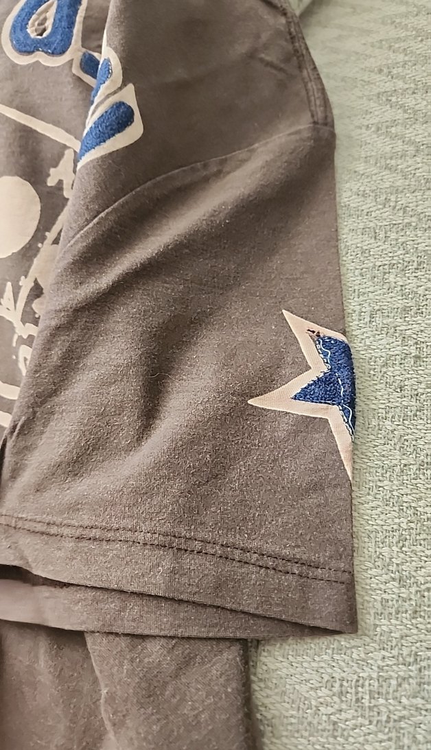 Kahverengi kisa Kollu Baskılı Erkek Tişört - Görsel 4