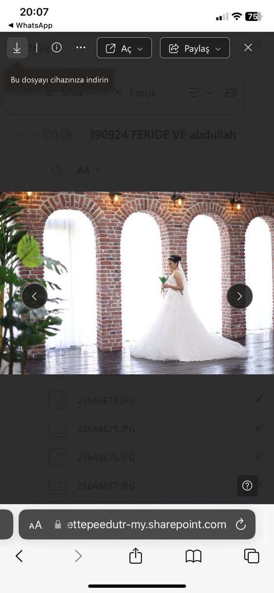 Beyaz Straplez A Kesim Gelinlik - Görsel 2