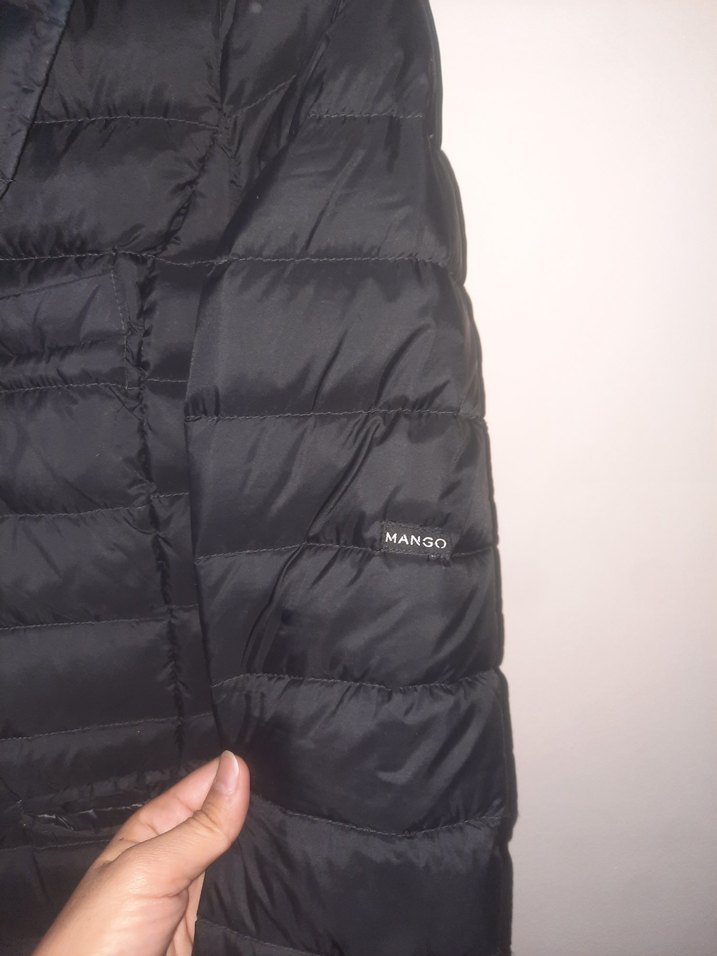 Düğmeli Siyah Kadın Mont - Görsel 2