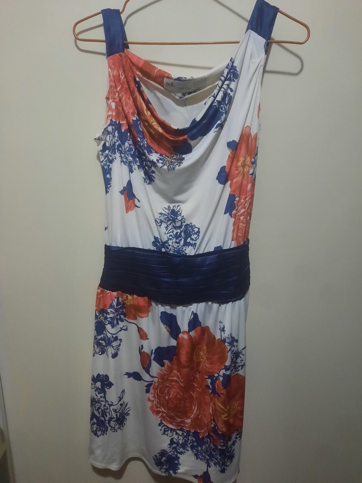 Adil Işık Beyaz Desenli saten elbise - Görsel 3