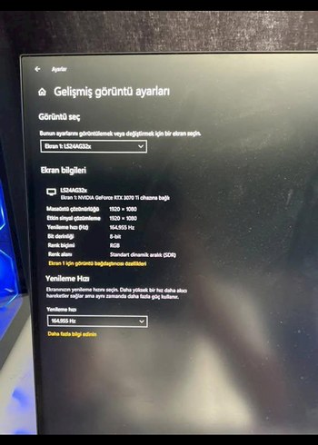 Samsung 24" 165 Hz 1 ms - Görsel 2