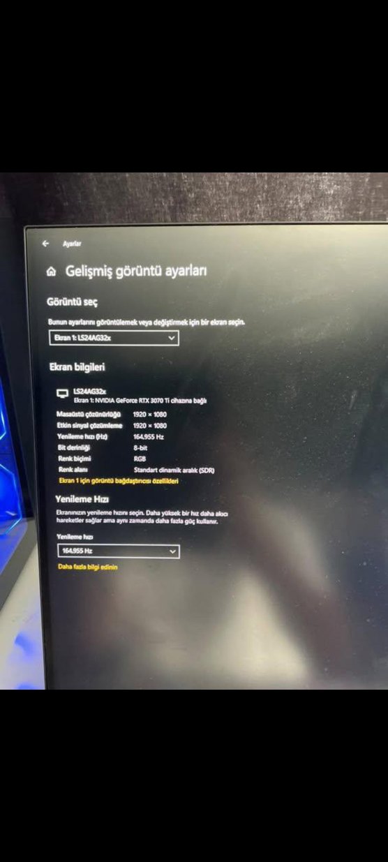 Samsung 24" 165 Hz 1 ms - Görsel 2
