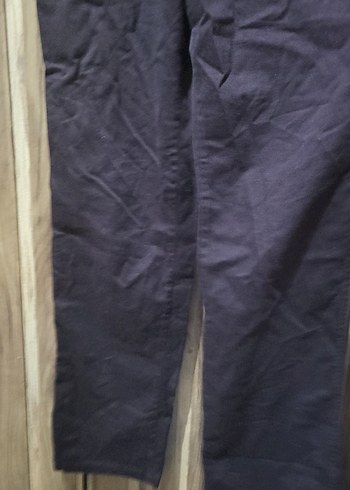 Düğmeli Mor Denim Kadın Şort Tulum - Görsel 4