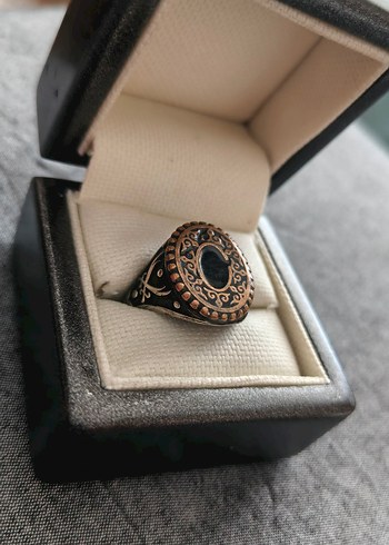 Bohem Tarzı (925 ayar Gümüş) Vintage Erkek Yüzük