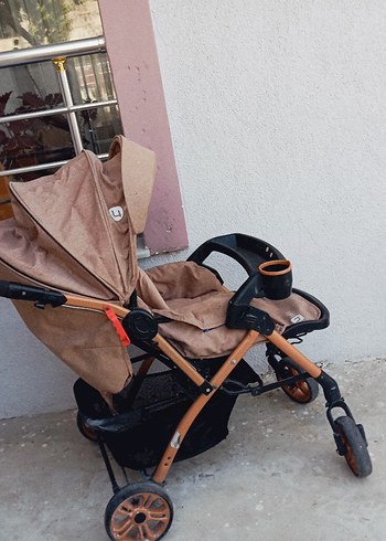 Diğer Kahverengi ve Gri Bebek Arabası