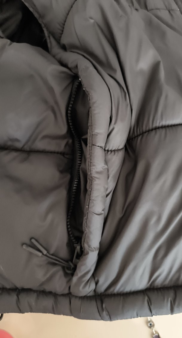 Kadın siyah Kapüşonlu Şişme Yelek - Görsel 5