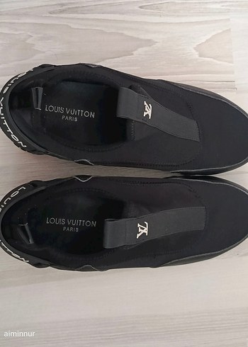 Kadın Siyah Louis Vuitton Spor Ayakkabı - Görsel 6