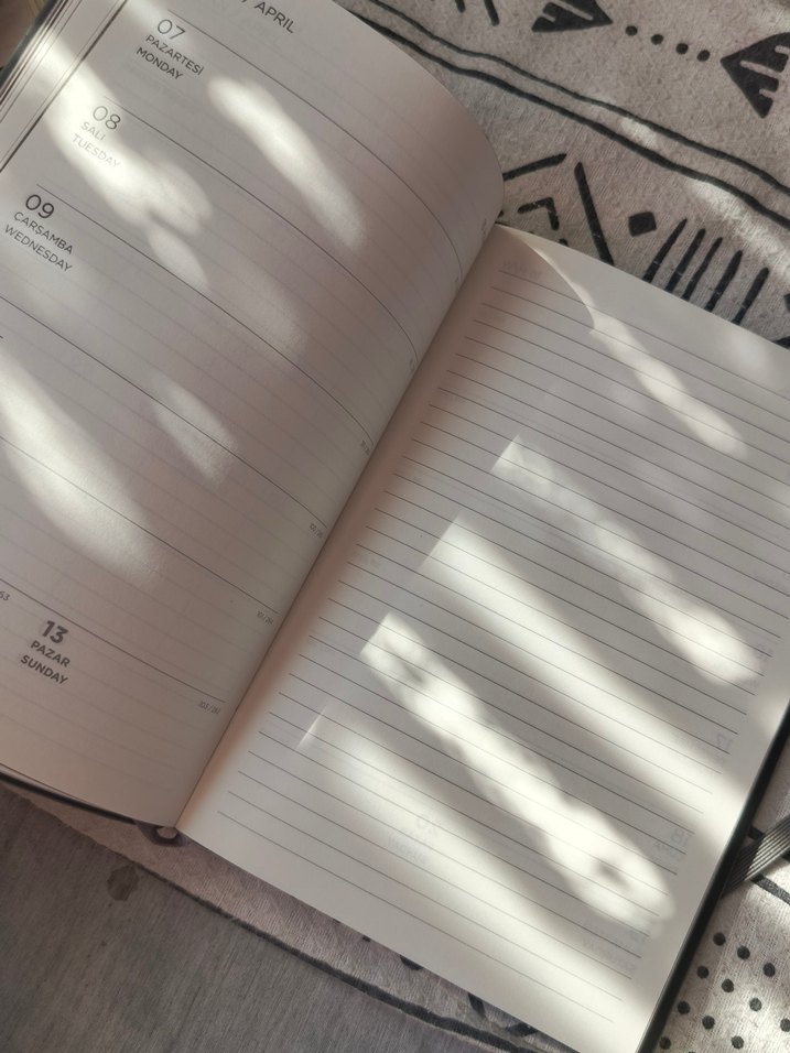 Bej ve Gri Lastikli Ajanda - Görsel 4