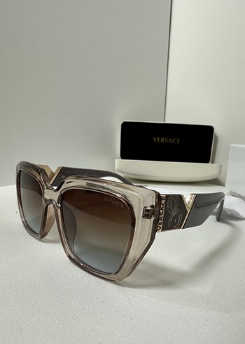 VERSACE Kadın Modern Klasik Bej Güneş Gözlüğü