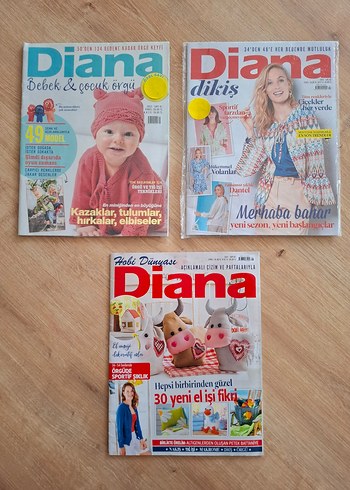 Diana Dikiş Örgü Dergileri (3 dergi)