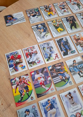 Beden Renk Spor Kartları Koleksiyonu (51 kart, Panini, Topps)